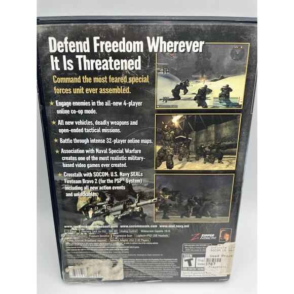 SOCOM: US Navy Seals Combined Assault Authentic Sony PlayStation 2 PS2 Game 2006 - Picture 2 of 7